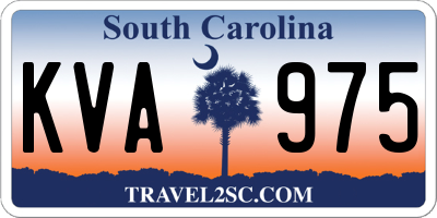 SC license plate KVA975