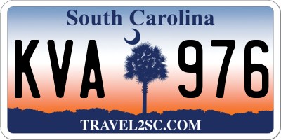 SC license plate KVA976