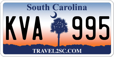 SC license plate KVA995