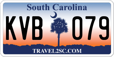 SC license plate KVB079