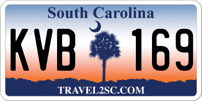 SC license plate KVB169