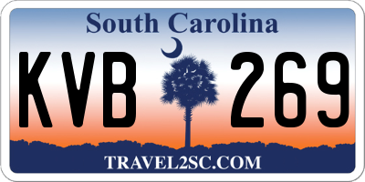 SC license plate KVB269
