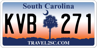 SC license plate KVB271