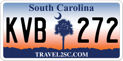 SC license plate KVB272