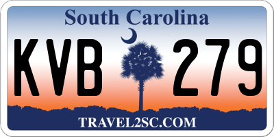 SC license plate KVB279