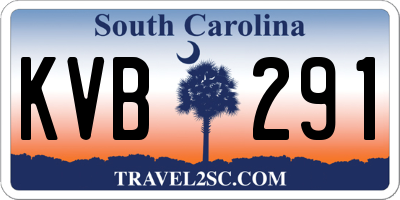 SC license plate KVB291