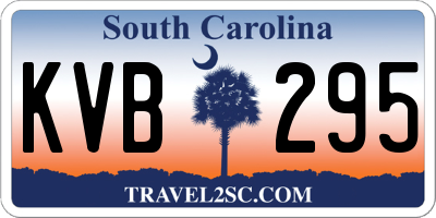 SC license plate KVB295