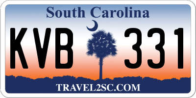 SC license plate KVB331