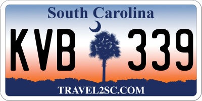 SC license plate KVB339