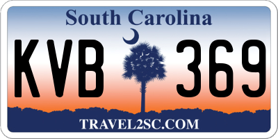 SC license plate KVB369