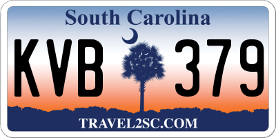 SC license plate KVB379