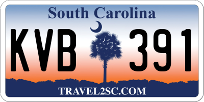 SC license plate KVB391