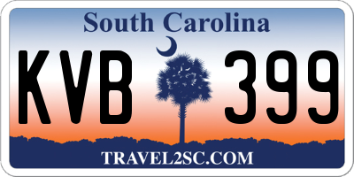 SC license plate KVB399