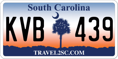 SC license plate KVB439