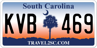 SC license plate KVB469
