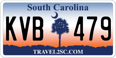 SC license plate KVB479