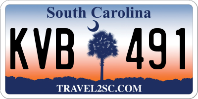 SC license plate KVB491