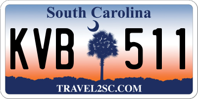 SC license plate KVB511