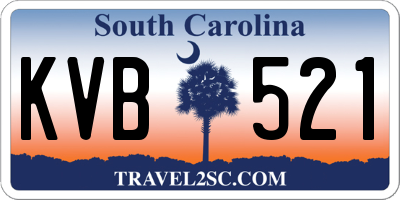 SC license plate KVB521