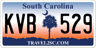 SC license plate KVB529