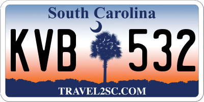 SC license plate KVB532