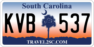 SC license plate KVB537