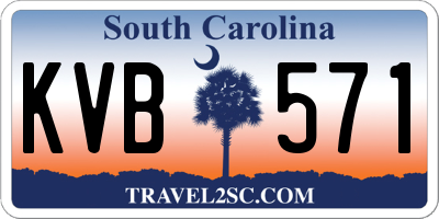 SC license plate KVB571