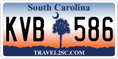 SC license plate KVB586