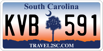 SC license plate KVB591