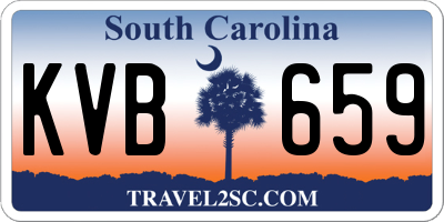 SC license plate KVB659