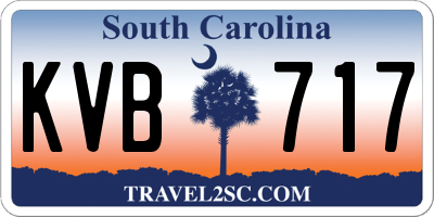 SC license plate KVB717