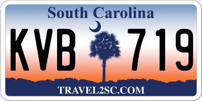 SC license plate KVB719