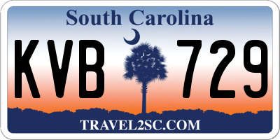 SC license plate KVB729