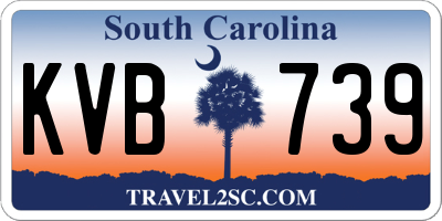 SC license plate KVB739