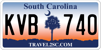 SC license plate KVB740