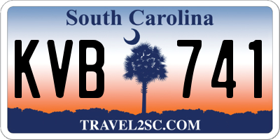 SC license plate KVB741