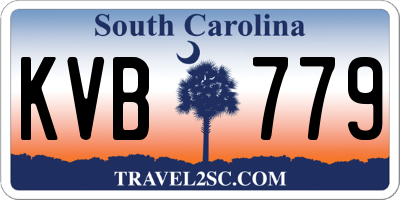 SC license plate KVB779