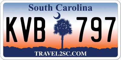 SC license plate KVB797