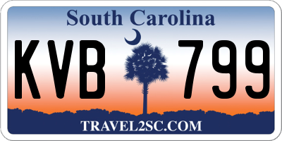 SC license plate KVB799