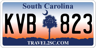 SC license plate KVB823