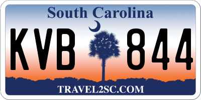 SC license plate KVB844