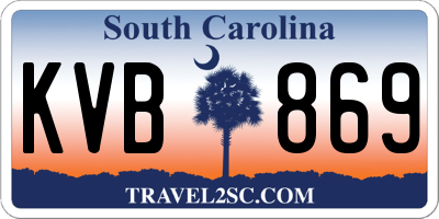 SC license plate KVB869