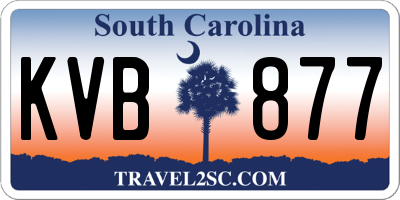 SC license plate KVB877