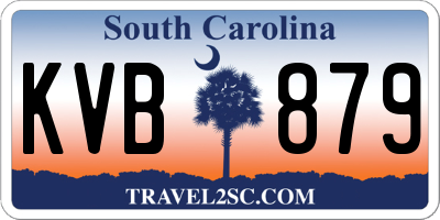 SC license plate KVB879