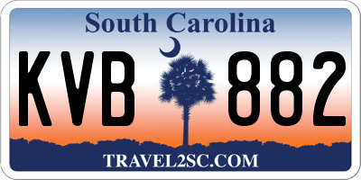 SC license plate KVB882
