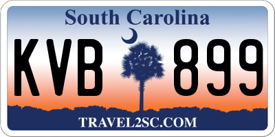 SC license plate KVB899