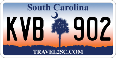 SC license plate KVB902