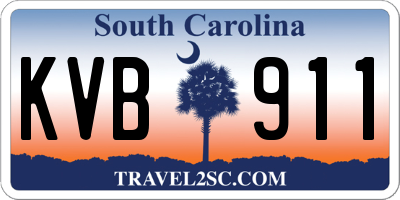 SC license plate KVB911