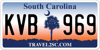 SC license plate KVB969