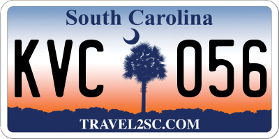SC license plate KVC056